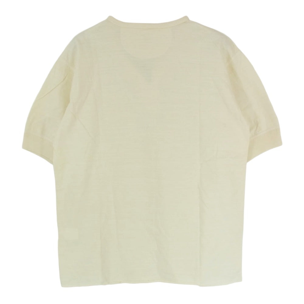 TENDERLOIN テンダーロイン T-HENRY S ヘンリーネック 半袖 Tシャツ オフホワイト系 M【中古】