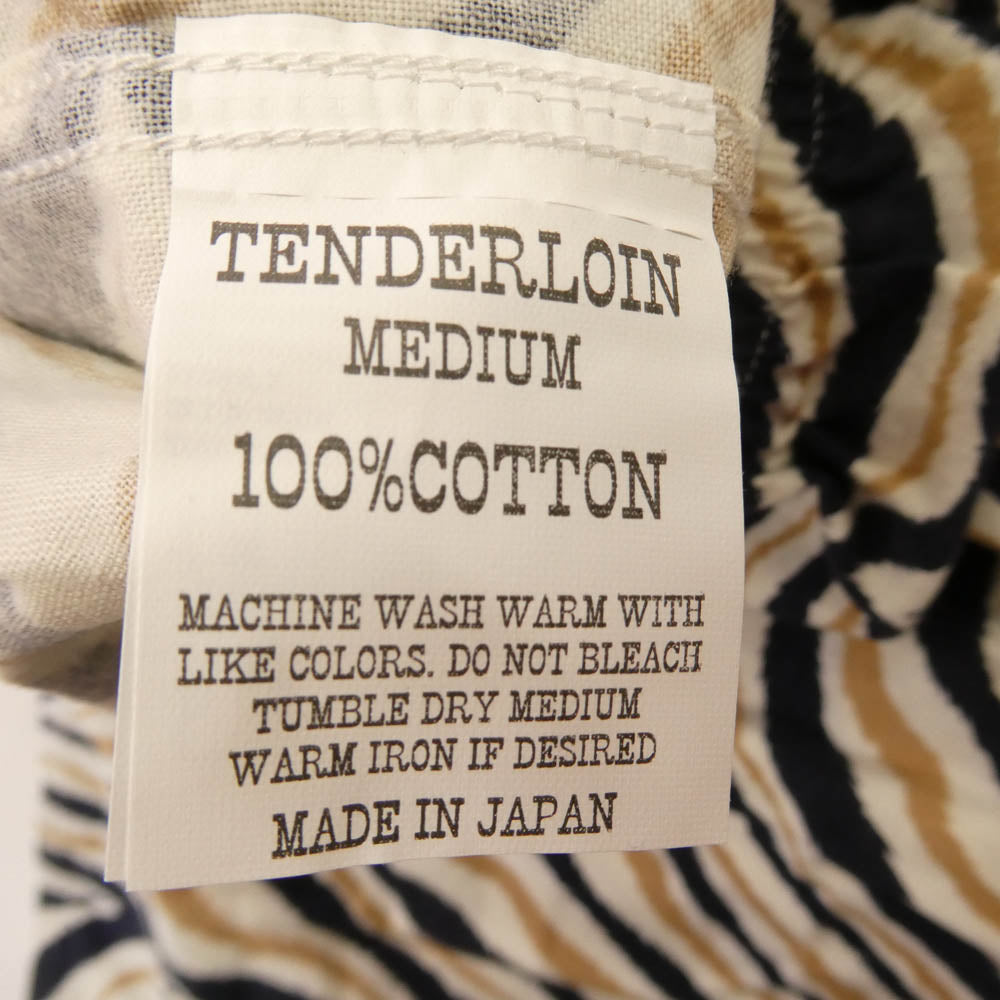 TENDERLOIN テンダーロイン T-TRUNKS A ZEBRA ゼブラ フランネル トランクス ショーツ ハーフパンツ M【新古品】【未使用】【中古】