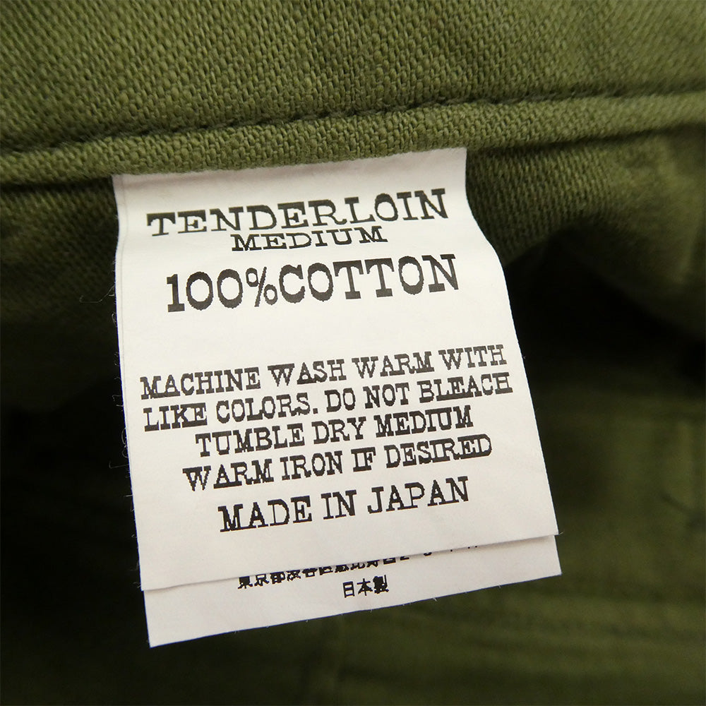 TENDERLOIN テンダーロイン T-ARMY SHORTS アーミー ショーツ ハーフパンツ カーキグリーン オリーブグリーン系 M【美品】【中古】