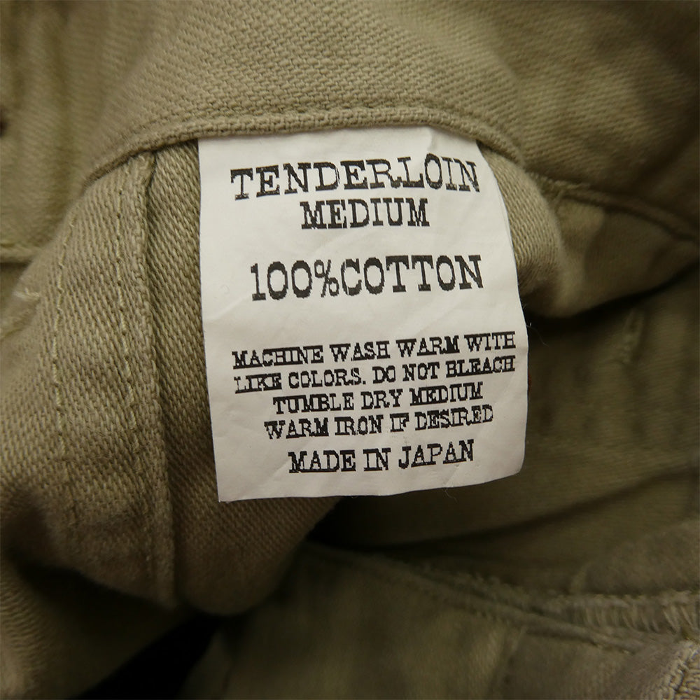 TENDERLOIN テンダーロイン T-ARMY SHORTS アーミー ショーツ ハーフパンツ カーキベージュ カーキ系 ベージュ系 M【美品】【中古】