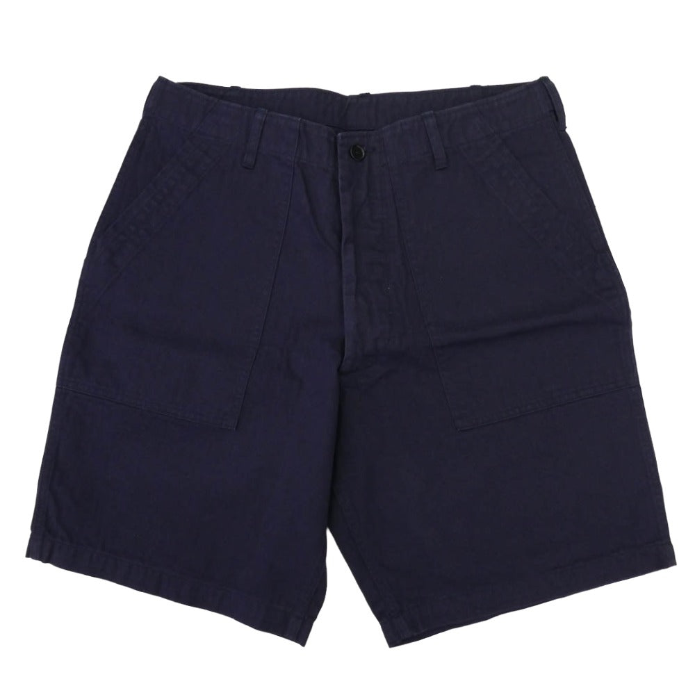 TENDERLOIN テンダーロイン T-HERRINGBONE SHORTS ヘリンボーン ベイカー ショーツ ハーフパンツ ネイビー M【美品】【中古】