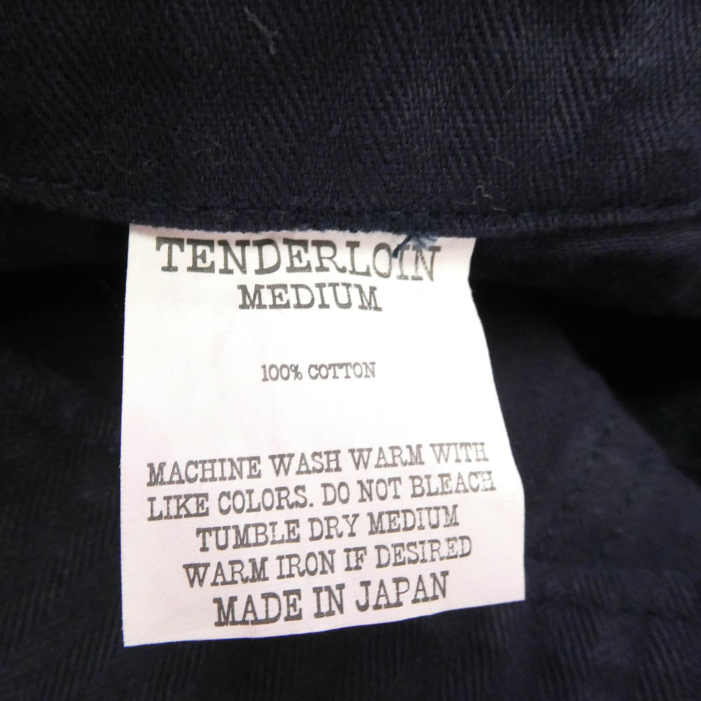 TENDERLOIN テンダーロイン T-HERRINGBONE SHORTS ヘリンボーン ベイカー ショーツ ハーフパンツ ネイビー M【美品】【中古】