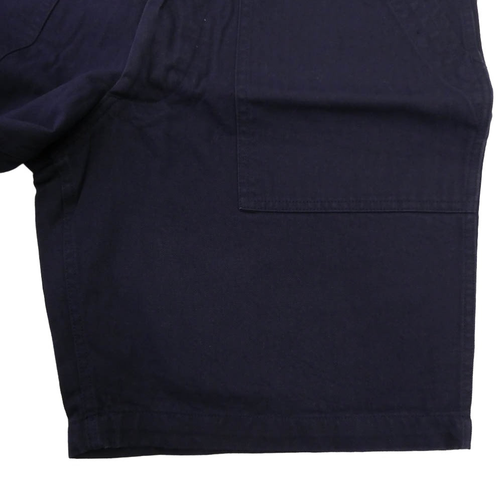 TENDERLOIN テンダーロイン T-HERRINGBONE SHORTS ヘリンボーン ベイカー ショーツ ハーフパンツ ネイビー M【美品】【中古】