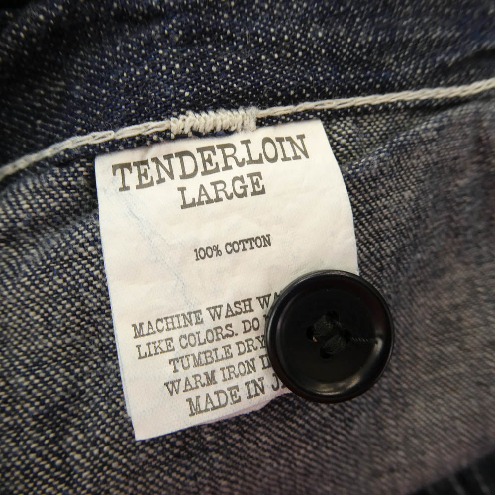 TENDERLOIN テンダーロイン T-DENIM SHORTS ONE WASH デニムショーツ ハーフパンツ インディゴブルー系 L【美品】【中古】