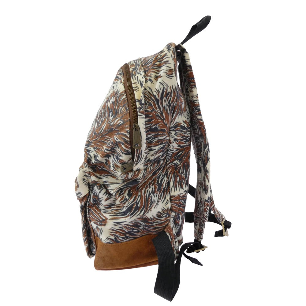 TENDERLOIN テンダーロイン × PORTER ポーター T-BACK PACK ウルフフランネル バックパック デイパック リュック ブラウン系【中古】