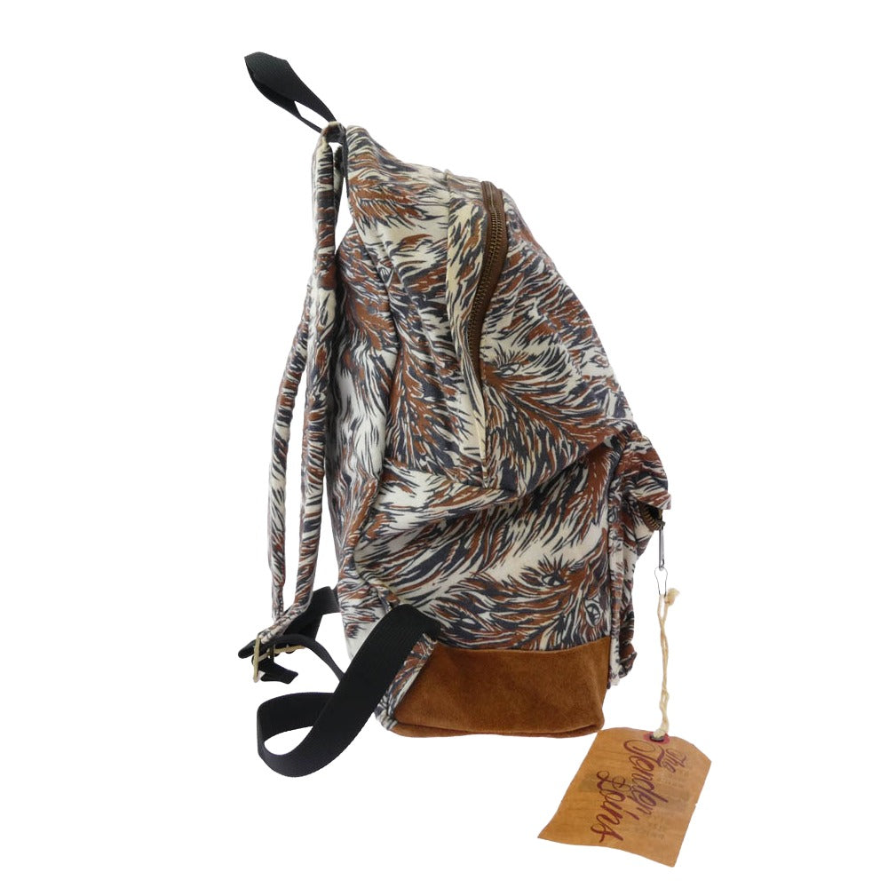 TENDERLOIN テンダーロイン × PORTER ポーター T-BACK PACK ウルフフランネル バックパック デイパック リュック ブラウン系【中古】