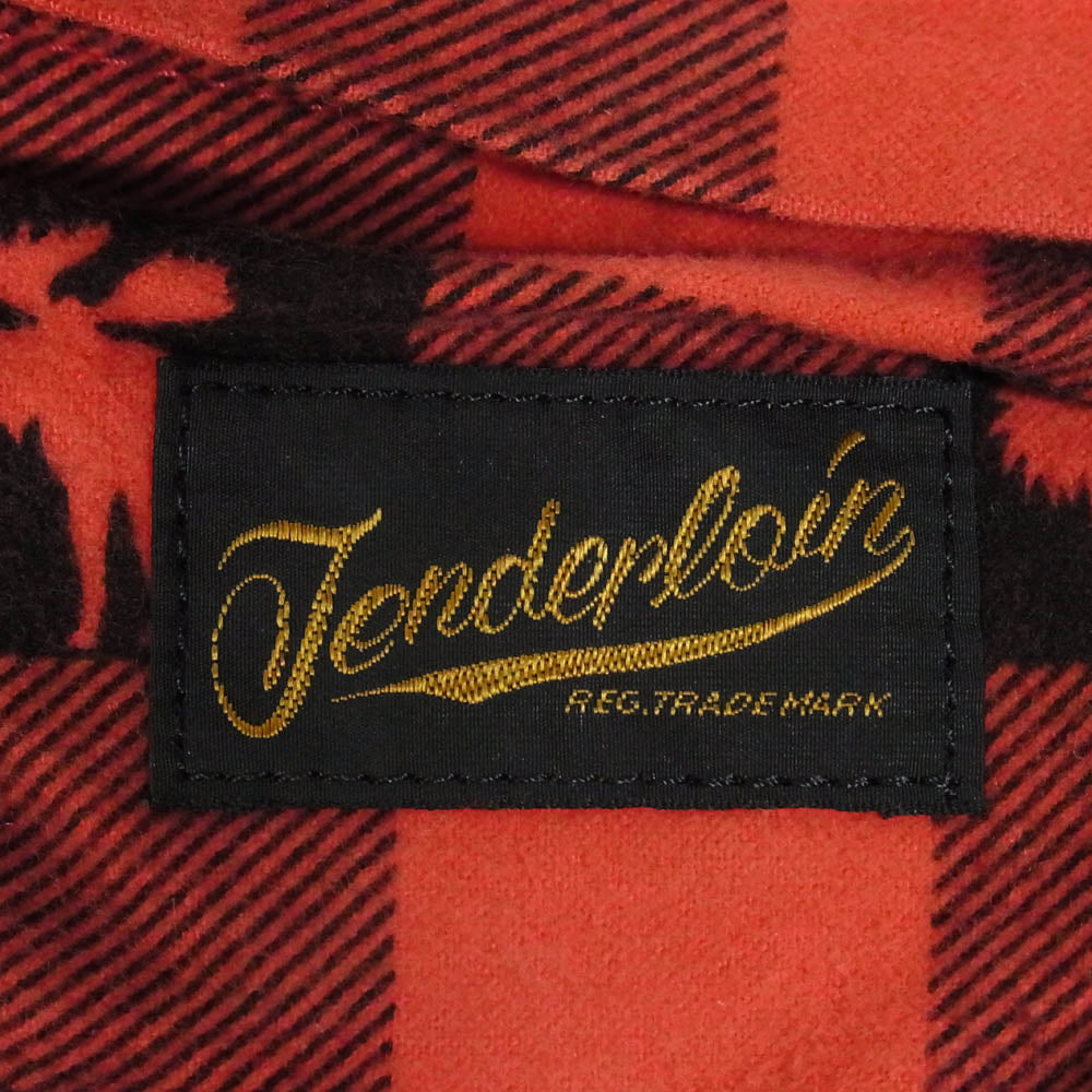 TENDERLOIN テンダーロイン × PORTER ポーター T-BACK PACK アニマルバッファローチェック バックパック デイパック リュック レッド系【中古】