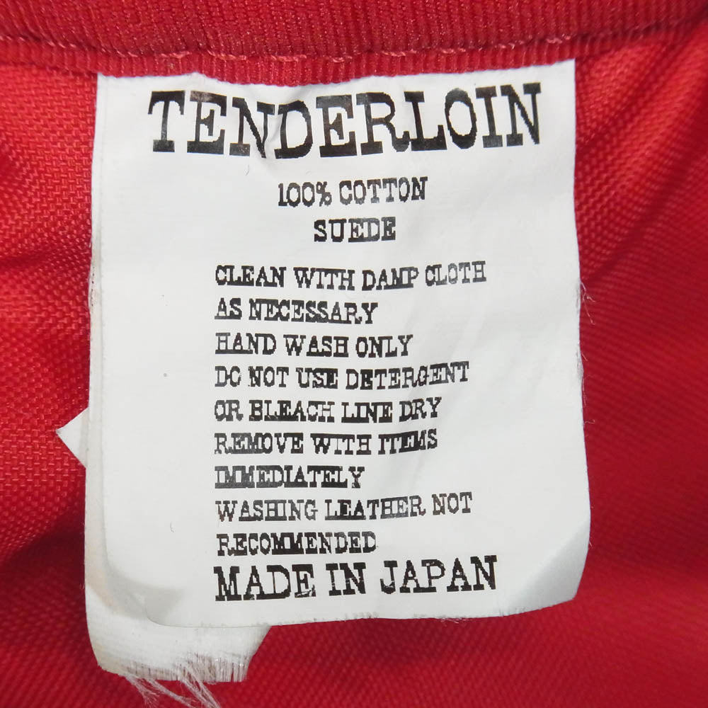 TENDERLOIN テンダーロイン × PORTER ポーター T-BACK PACK アニマルバッファローチェック バックパック デイパック リュック レッド系【中古】