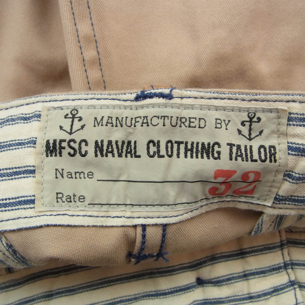 ミスターフリーダム SC41561 COTTON TWILL NAVAL CHINOS 8.2オンス コットン ツイル ナバル チノ パンツ ベージュ系【中古】