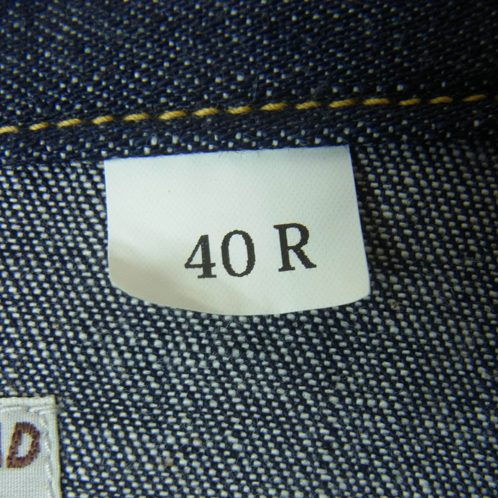 THE FLAT HEAD ザフラットヘッド 7001R デニム ウエスタン 長袖 シャツ コットン 日本製 インディゴブルー系 40R【中古】