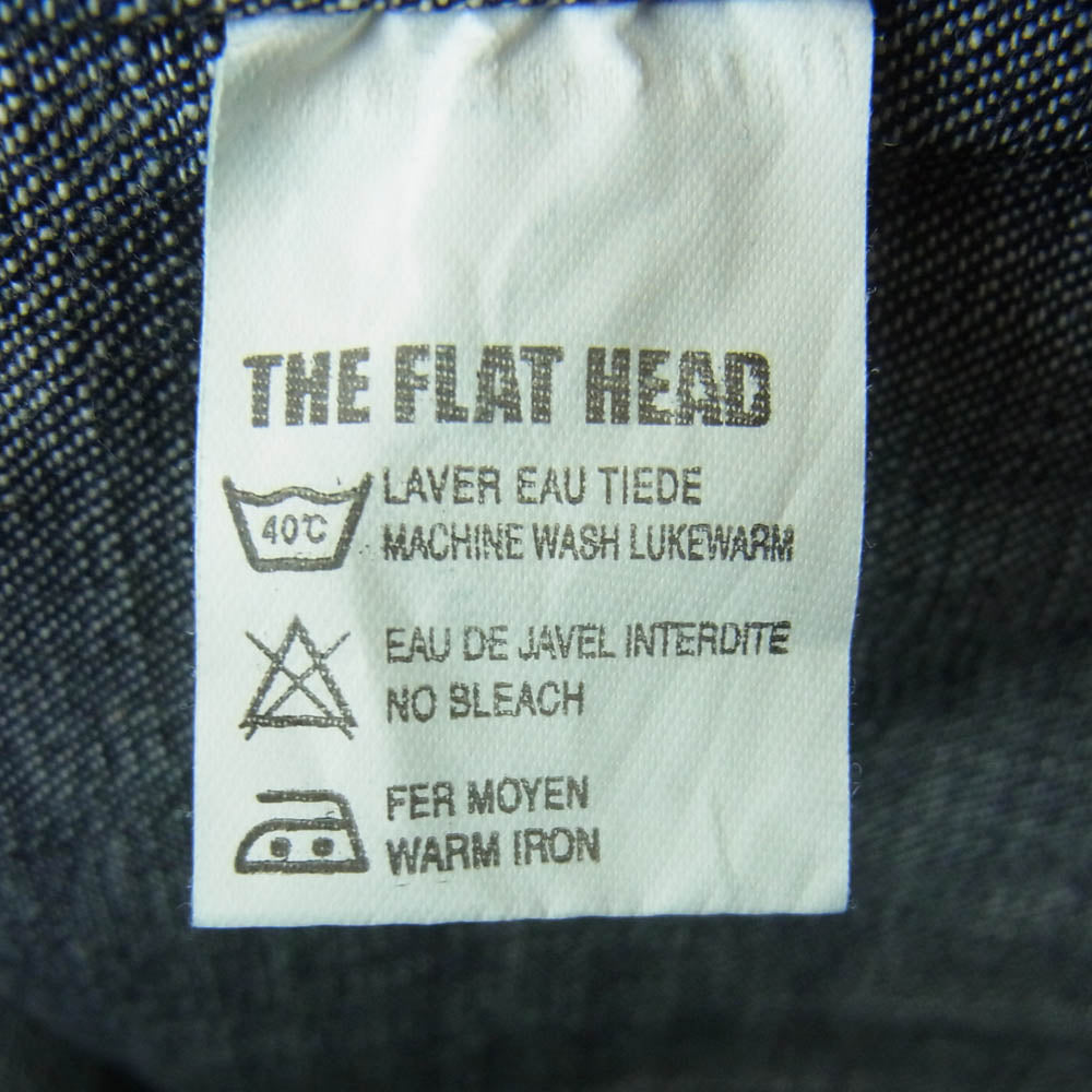 THE FLAT HEAD ザフラットヘッド 7001R デニム ウエスタン 長袖 シャツ コットン 日本製 インディゴブルー系 40R【中古】