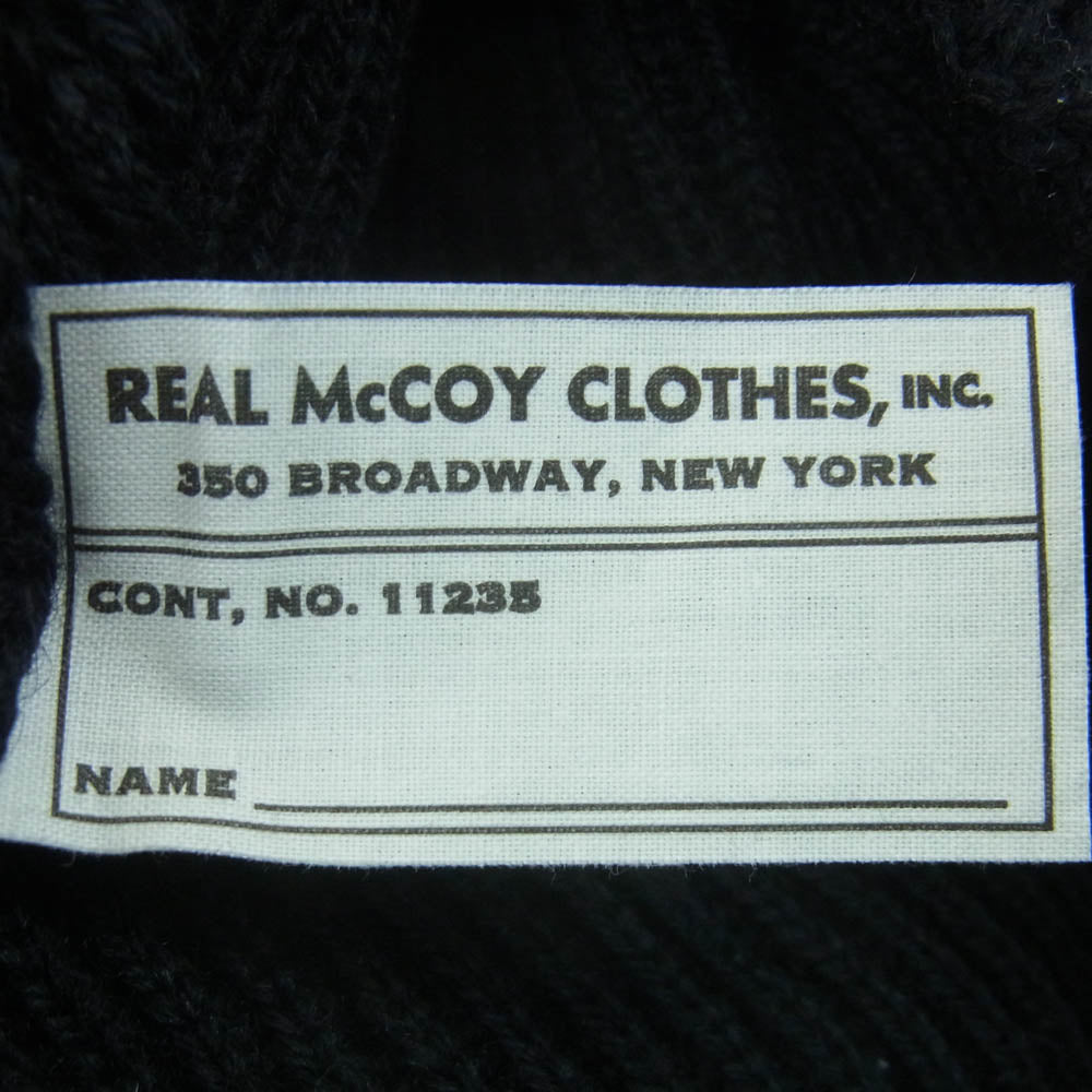 The REAL McCOY'S ザリアルマッコイズ MA16101 U.S.NAVY WATCH CAP WWI ユーエス ネイビー ニットキャップ ビーニー ダークネイビー系 140 F【中古】