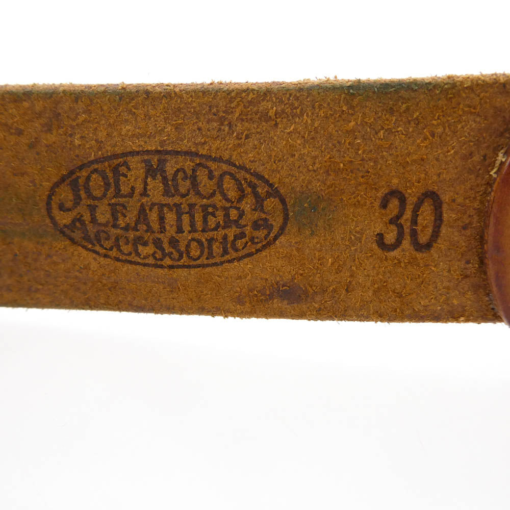 The REAL McCOY'S ザリアルマッコイズ JOE Mc COY ジョーマッコイ BEND LEATHER BELT ベンズ レザー ベルト ブラウン系 30【中古】