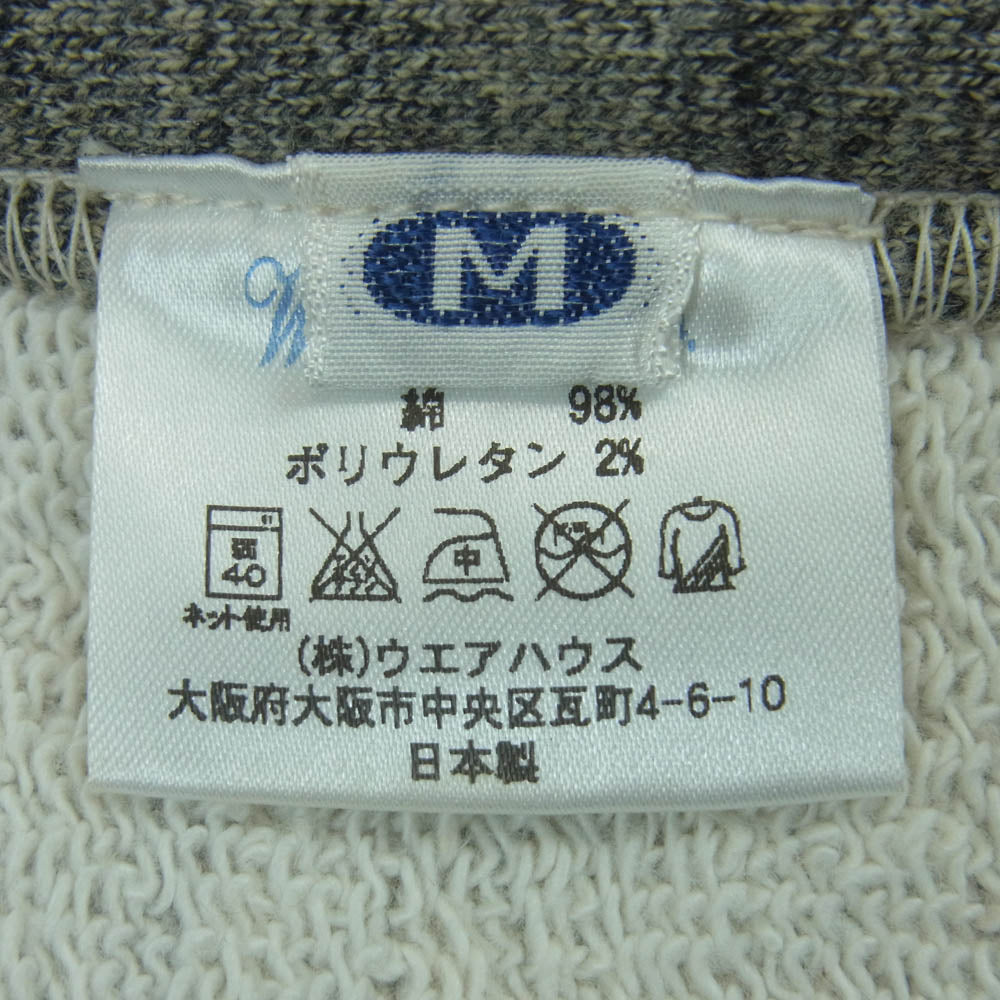WAREHOUSE ウエアハウス リブ スウェット パンツ コットン 日本製 グレー系 M【中古】