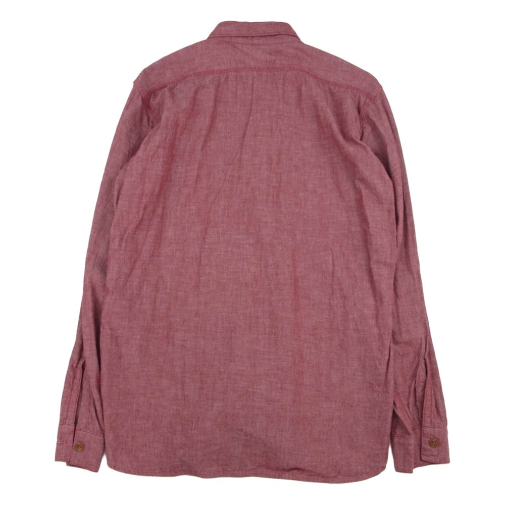 ミスターフリーダム SC27841 SURPLUS 5oz. シャンブレー 長袖 ニクソン シャツ レッド系 M【中古】