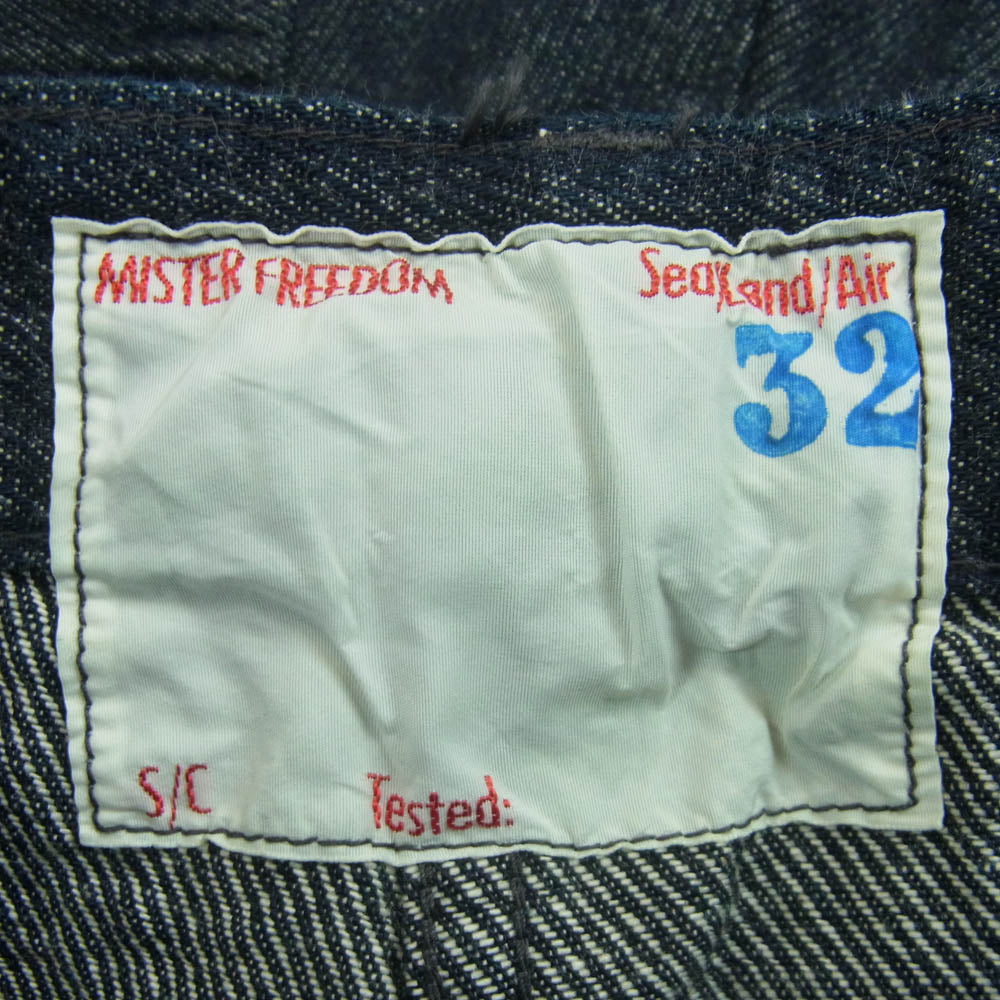 ミスターフリーダム SC41345 9.7oz. CAVALRY TWILL MECHANIC UTILITY TROUSERS ユーティリティ トラウザーズ デニム パンツ インディゴブルー系 32【中古】