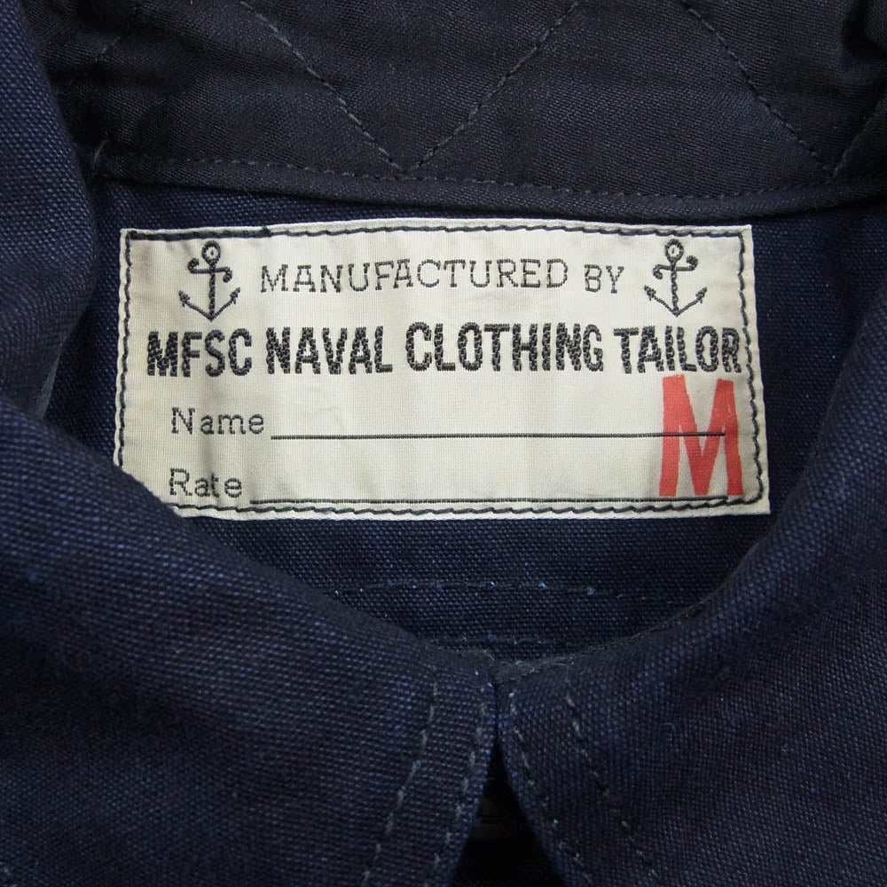 ミスターフリーダム NAVAL CLOTHING TAILOR ナバル クロージング テーラー ワーク シャツ ネイビー系 M【中古】