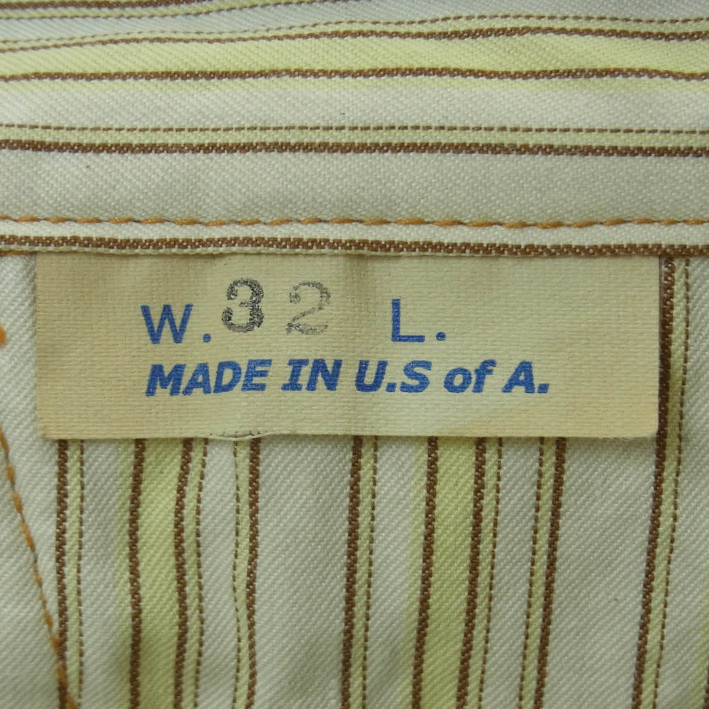 SUGAR CANE シュガーケーン MISTER FREEDOM USA製 NOS PLAYER DENIM ミスターフリーダム デニム パンツ インディゴブルー系 W32【中古】