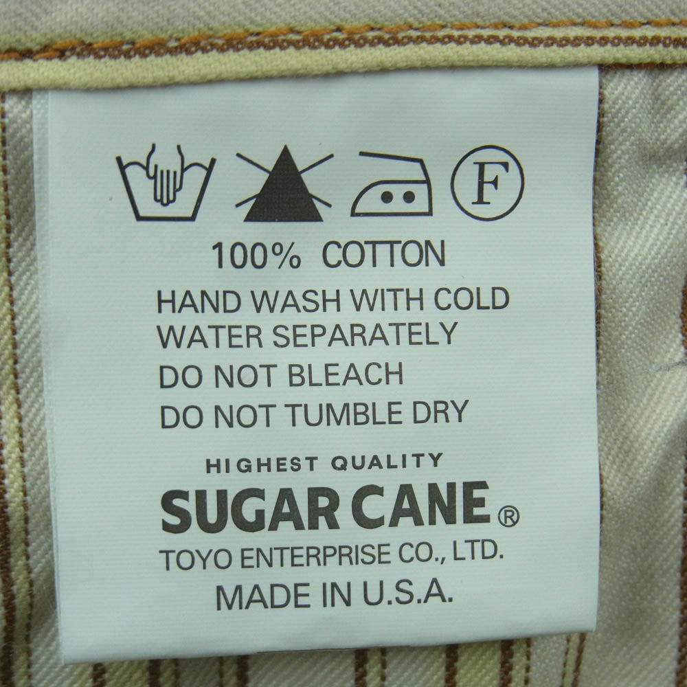 SUGAR CANE シュガーケーン MISTER FREEDOM USA製 NOS PLAYER DENIM ミスターフリーダム デニム パンツ インディゴブルー系 W32【中古】