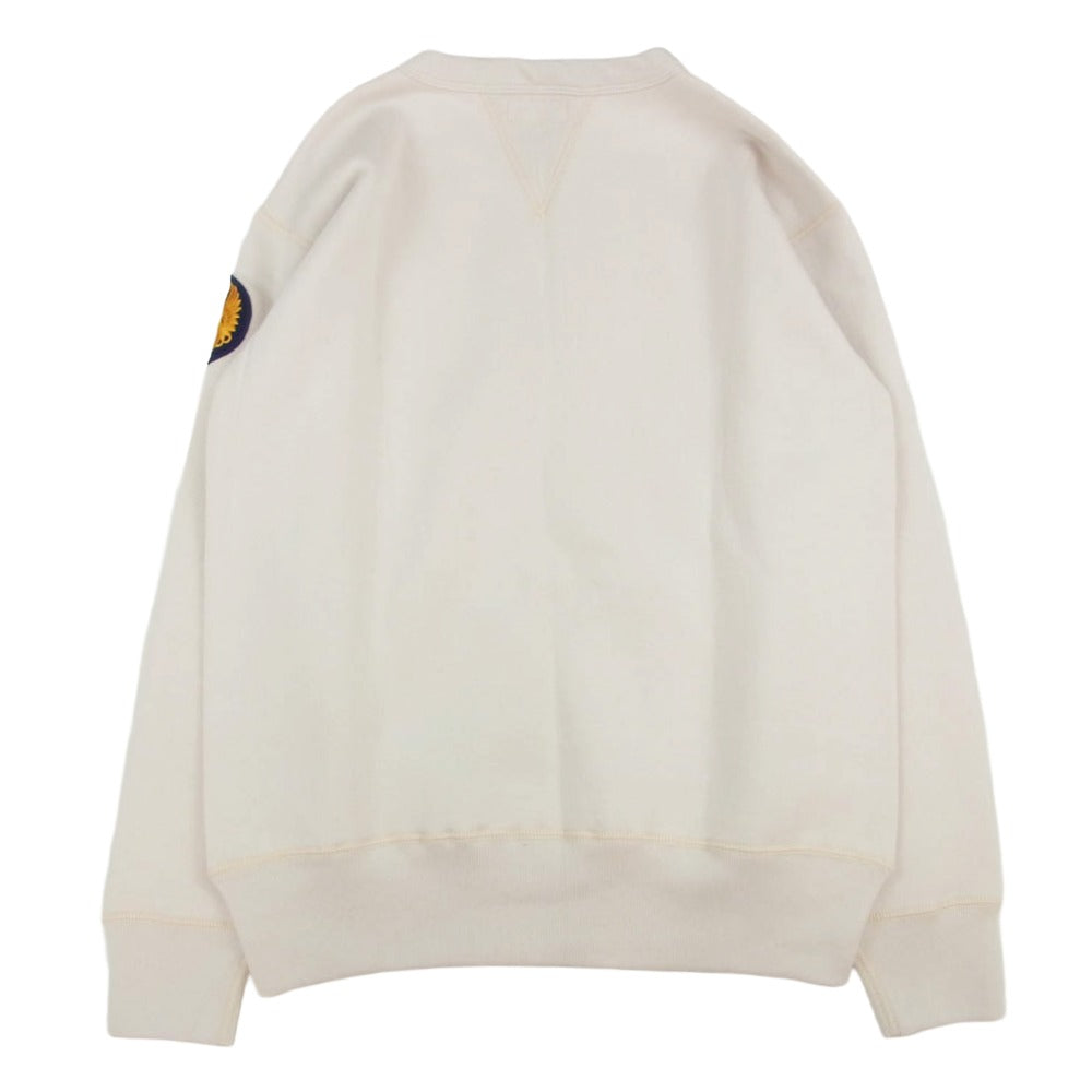 The REAL McCOY'S ザリアルマッコイズ Vargas Girl ヴァーガスガール 両V 吊り編み スウェット オフホワイト系 M【中古】