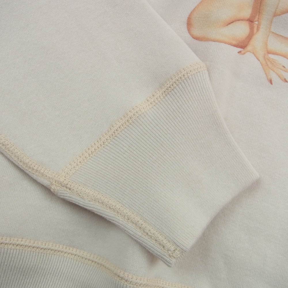 The REAL McCOY'S ザリアルマッコイズ Vargas Girl ヴァーガスガール 両V 吊り編み スウェット オフホワイト系 M【中古】