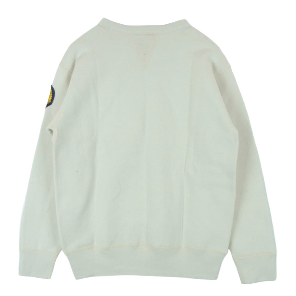 The REAL McCOY'S ザリアルマッコイズ Vargas Girl ヴァーガスガール 両V 吊り編み スウェット オフホワイト系 38【中古】