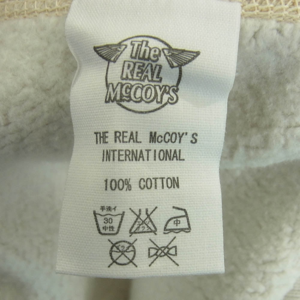 The REAL McCOY'S ザリアルマッコイズ Vargas Girl ヴァーガスガール 両V 吊り編み スウェット オフホワイト系 38【中古】