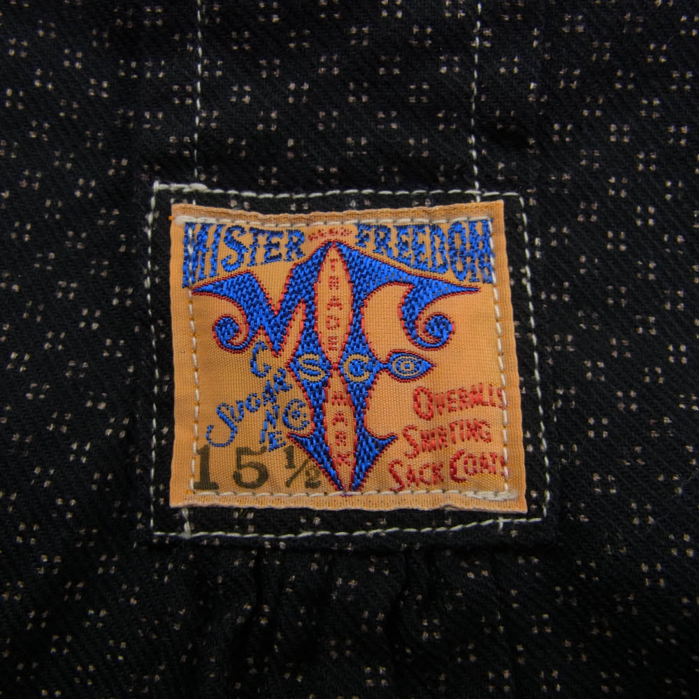 ミスターフリーダム SC25951 6oz.INDIGO STRIPE RENO SHIRTS プルオーバー 長袖 シャツ ダークネイビー系 15 1/2【中古】