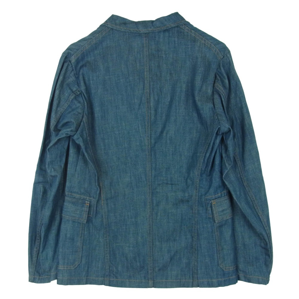 SUGAR CANE シュガーケーン SC13601 MISTER FREEDOM USA製 NOS PLAYER DENIM CONTINENTAL BLAZER ミスターフリーダム デニム ジャケット インディゴブルー系 38【中古】