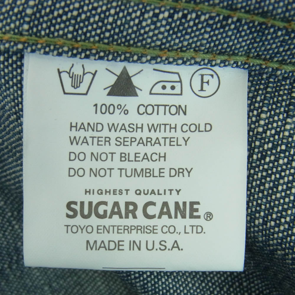 SUGAR CANE シュガーケーン SC13601 MISTER FREEDOM USA製 NOS PLAYER DENIM CONTINENTAL BLAZER ミスターフリーダム デニム ジャケット インディゴブルー系 38【中古】
