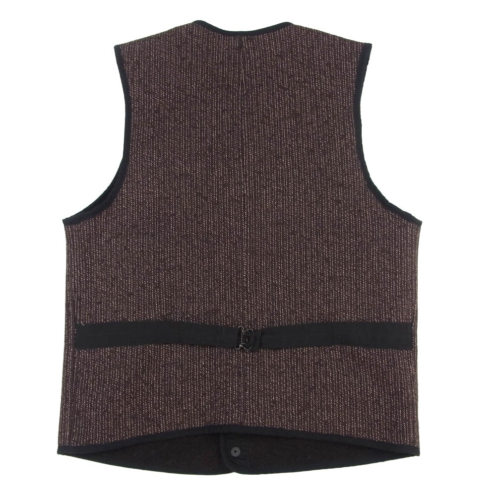 SUGAR CANE シュガーケーン SC13136 BEACH CLOTH VEST ビーチ クロス ベスト ダークネイビー系 M【中古】