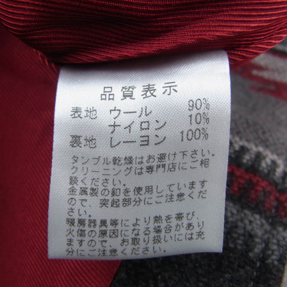 THE FLAT HEAD ザフラットヘッド BKV-01 NATIVE BLANKET VEST ネイティブ ブランケット ベスト グレー系 40【美品】【中古】