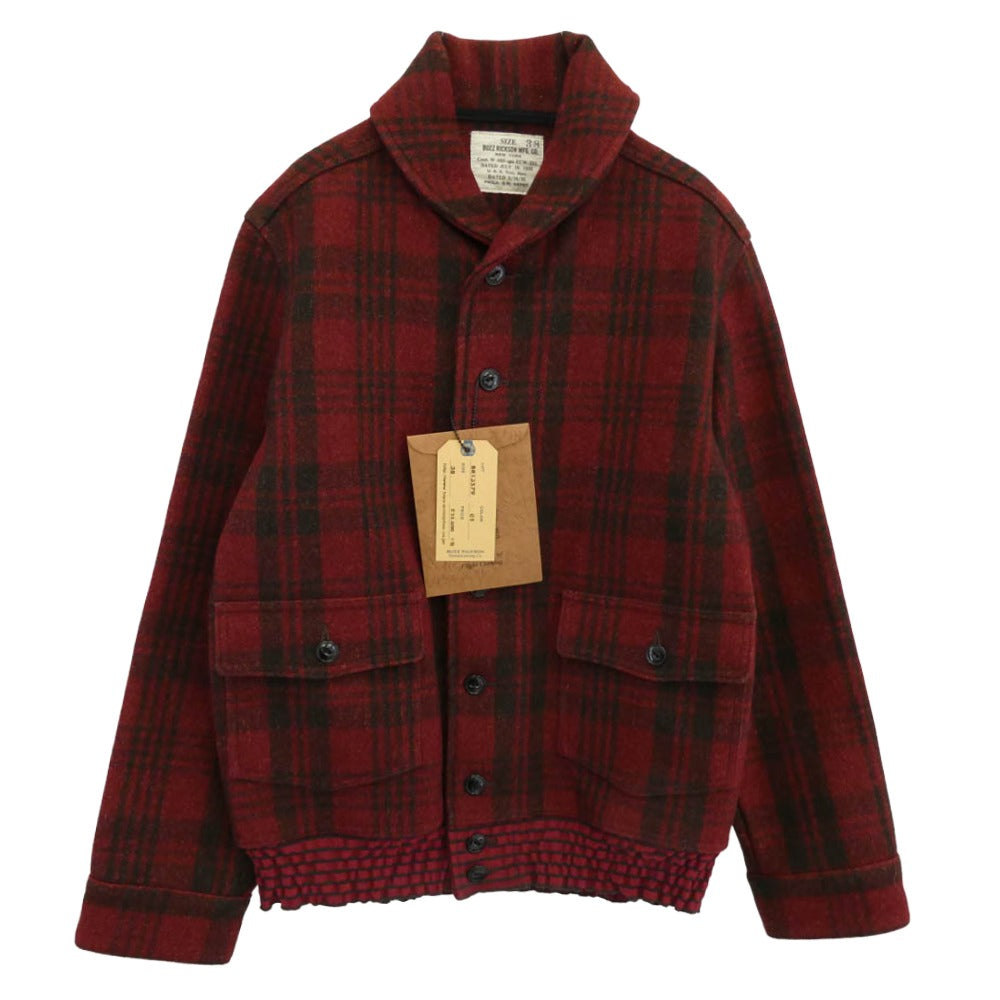 Buzz Rickson's バズリクソンズ BR13579 JACKET WOOL チェック ウール ジャケット レッド系 ブラック系 01 38【極上美品】【中古】