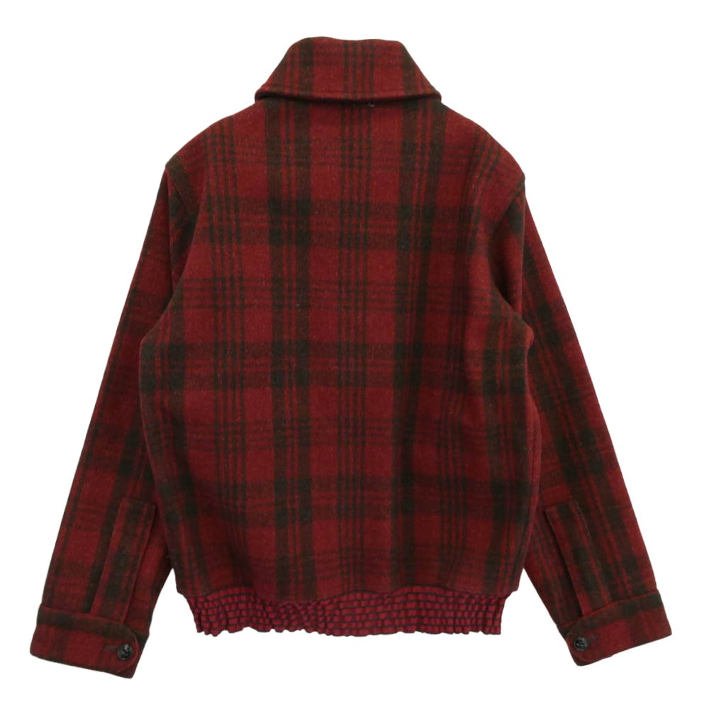 Buzz Rickson's バズリクソンズ BR13579 JACKET WOOL チェック ウール ジャケット レッド系 ブラック系 01 38【極上美品】【中古】