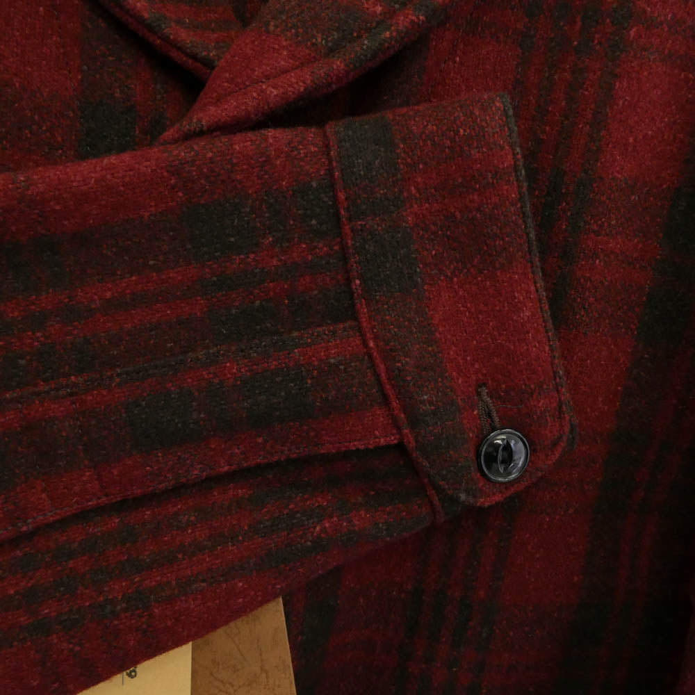 Buzz Rickson's バズリクソンズ BR13579 JACKET WOOL チェック ウール ジャケット レッド系 ブラック系 01 38【極上美品】【中古】