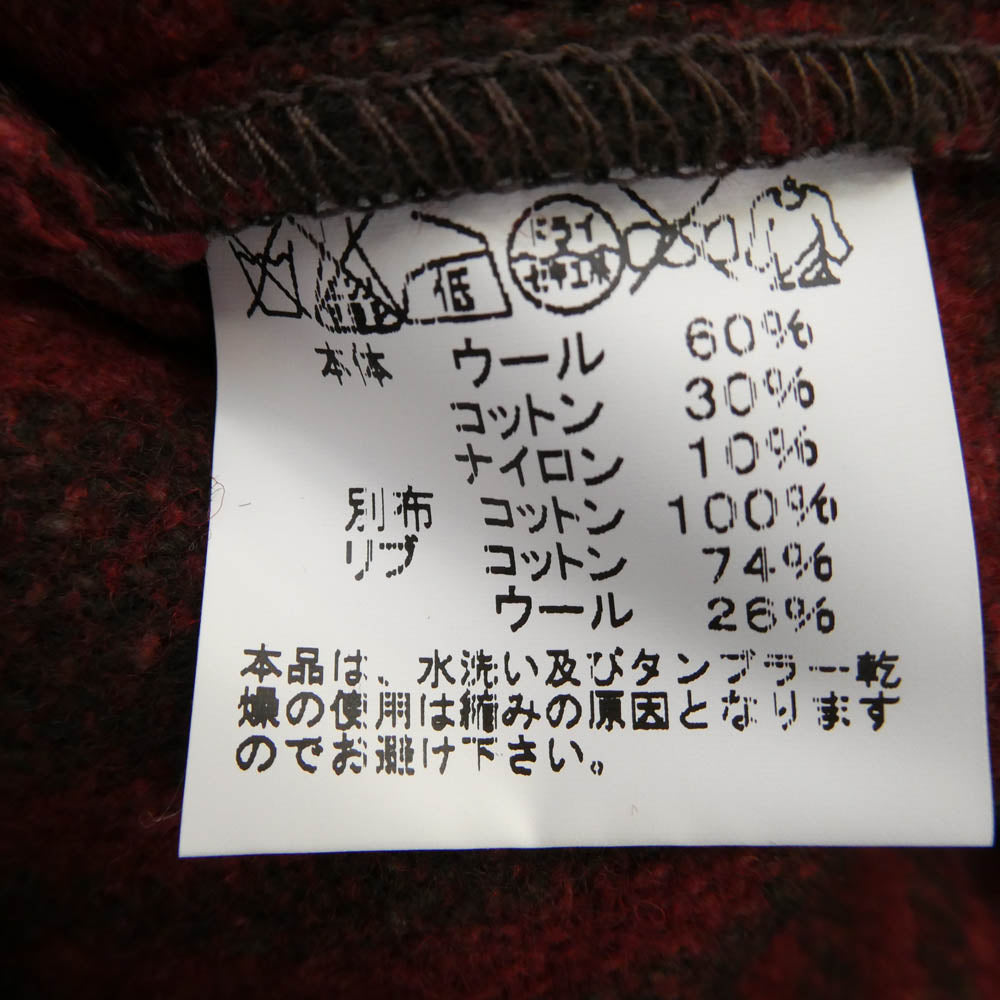 Buzz Rickson's バズリクソンズ BR13579 JACKET WOOL チェック ウール ジャケット レッド系 ブラック系 01 38【極上美品】【中古】