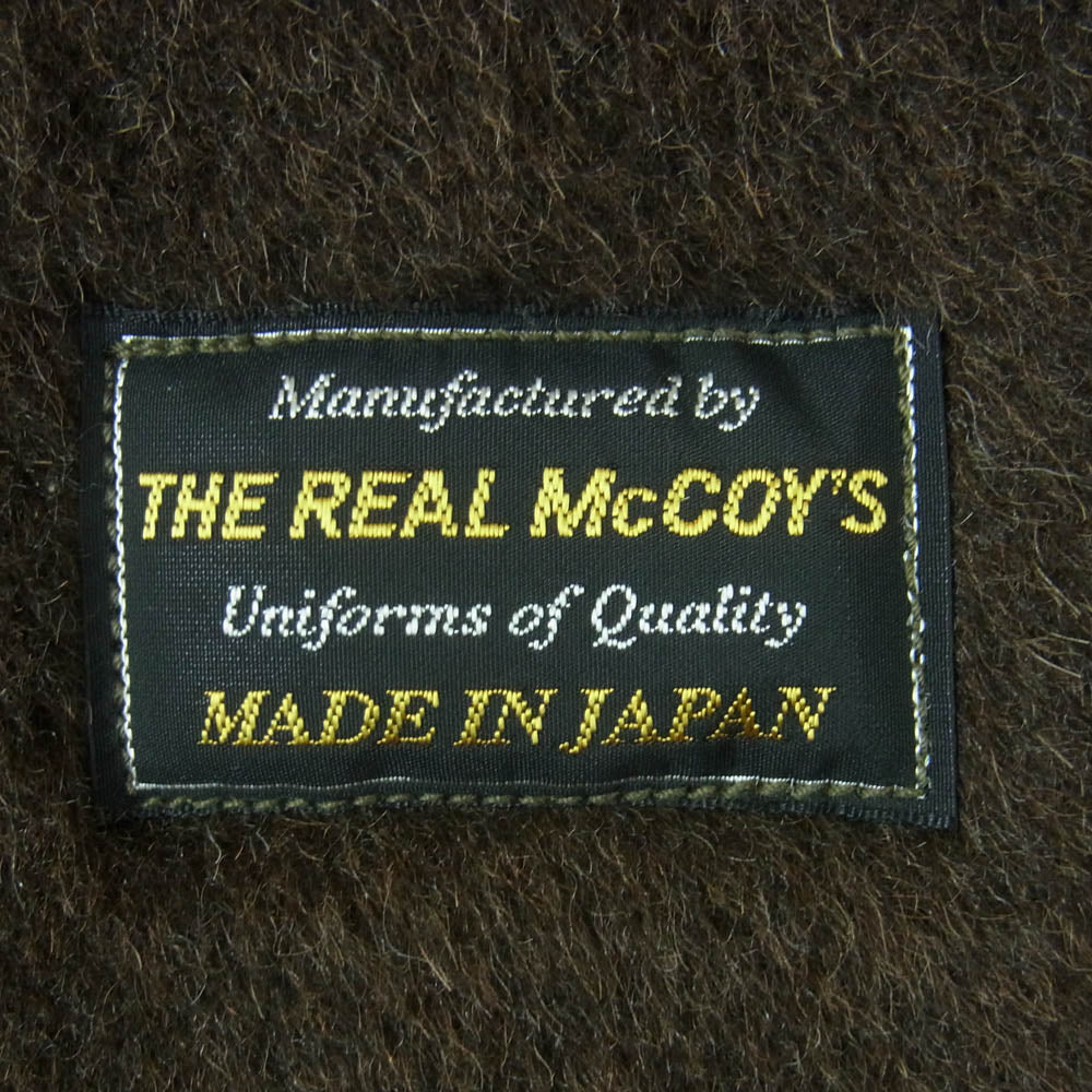 The REAL McCOY'S ザリアルマッコイズ TALON DEMOTEX-ED タロンジップ デッキ ベスト 日本製 カーキ系 オリーブ系 38【中古】