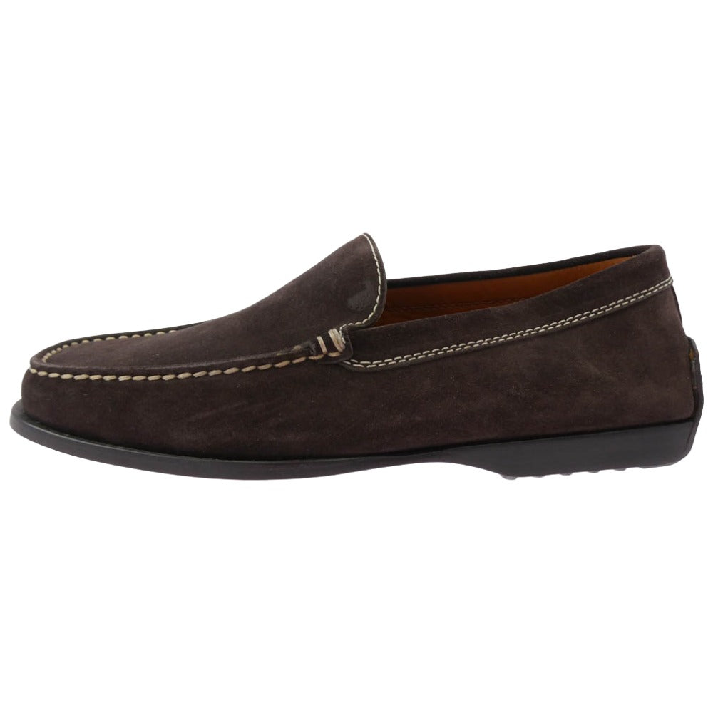 TOD’S トッズ スエード スリッポン ローファー ドライビング シューズ ブラウン系 5【中古】