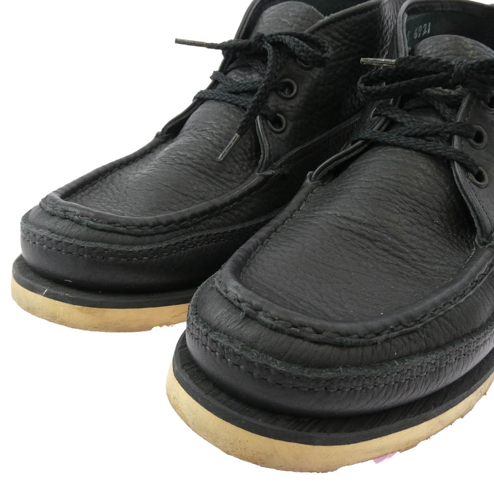 RUSSELL MOCCASIN ラッセルモカシン 6921 SPORTING CLAYS CHUKKA BOOTS スポーティング クレイ チャッカ レザー ブーツ ブラック系 6E【中古】