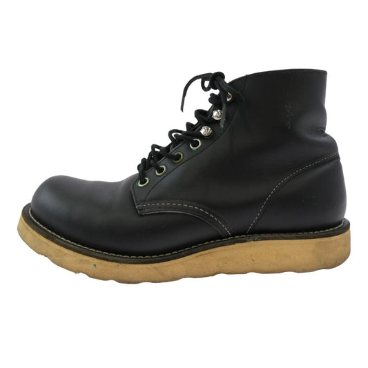 RED WING レッドウィング 8165 刺繍羽タグ アイリッシュセッター 6-inch Classic Round クラシック ラウンド ブーツ ブラック系 6D【中古】