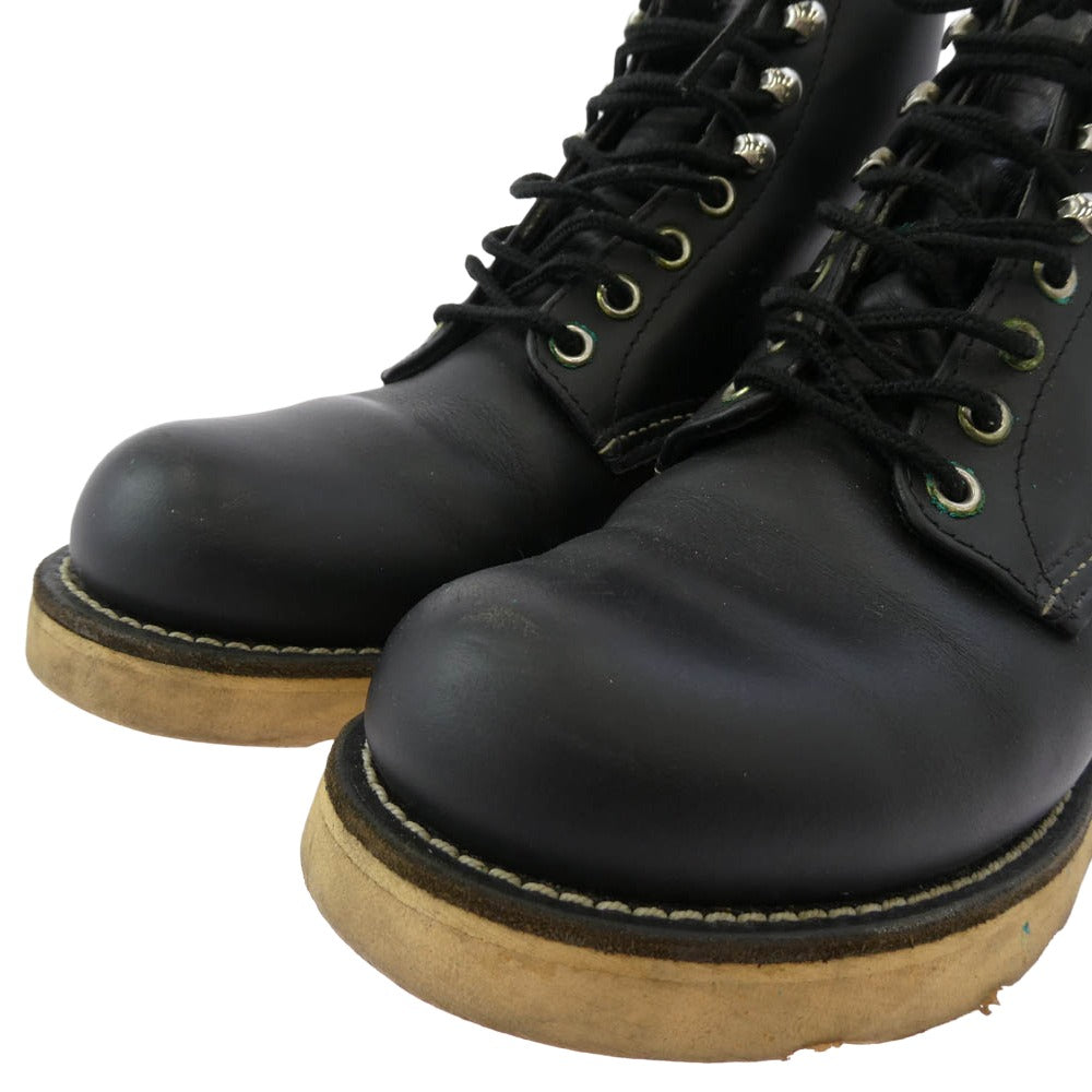 RED WING レッドウィング 8165 刺繍羽タグ アイリッシュセッター 6-inch Classic Round クラシック ラウンド ブーツ ブラック系 6D【中古】