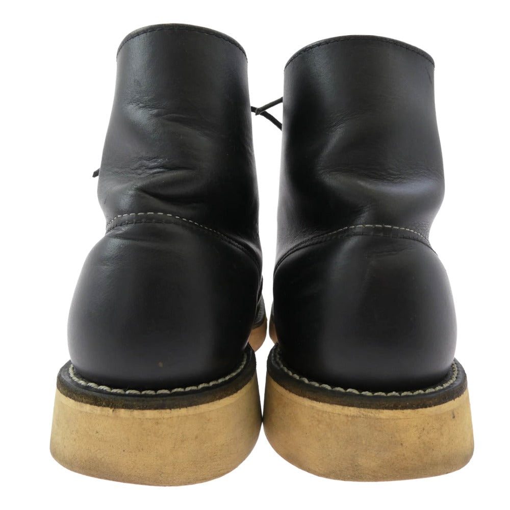 RED WING レッドウィング 8165 刺繍羽タグ アイリッシュセッター 6-inch Classic Round クラシック ラウンド ブーツ ブラック系 6D【中古】