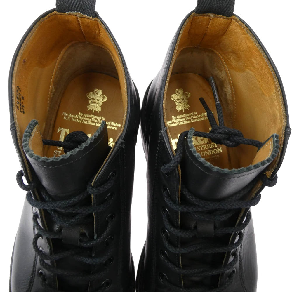Tricker's トリッカーズ M6077 MONKEY BOOTS モンキー ブーツ ブラック系 6.5【中古】