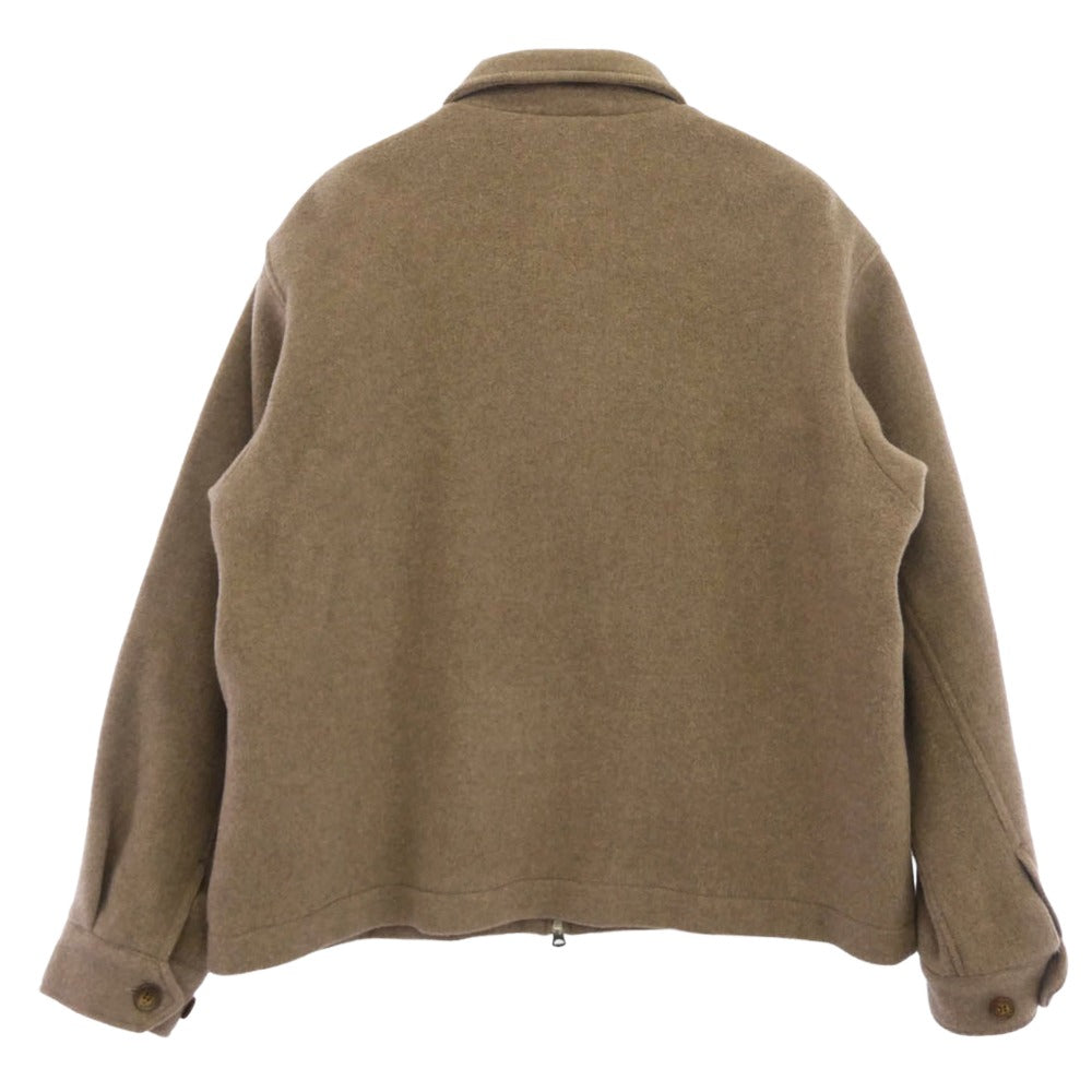 FIDELITY フェデリティー C-24775903 S110 DOUBLE BEAVER MELTON SWING TOP メルトン スウィング トップ ジャケット ベージュ系 ライトブラウン系 L【中古】