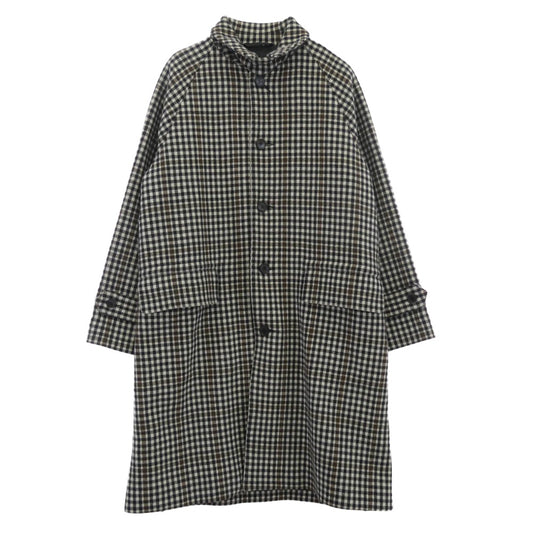 トラディショナル ウェザーウェア G232FPFC00361WV NEW BARGATE CT バーゲート ヒートツイード生地 ステンカラーコート ブラウン系 ベージュ系 36【美品】【中古】