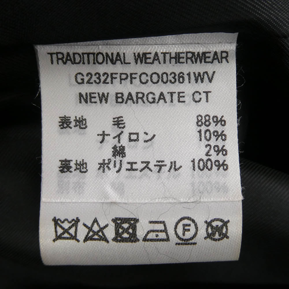 トラディショナル ウェザーウェア G232FPFC00361WV NEW BARGATE CT バーゲート ヒートツイード生地 ステンカラーコート ブラウン系 ベージュ系 36【美品】【中古】