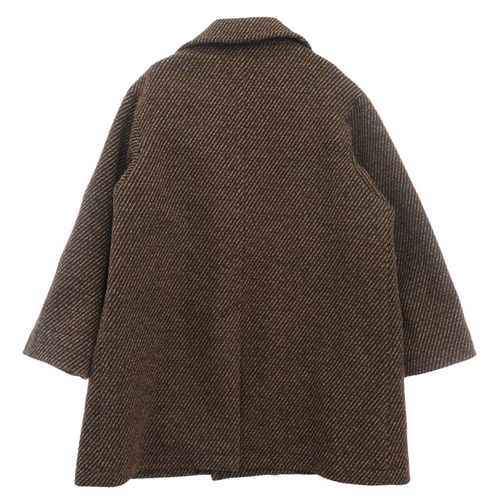 YOKE ヨーク 23AW YK23FW0515C DOUBLE BREASTED HALF COAT ダブル ブレステッド ハーフ コート ブラウン系 3【中古】
