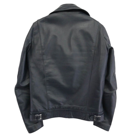 Lewis Leathers ルイスレザー イングランド製 REAL HIDE CYCLONE サイクロン ダブル ライダース レザー ジャケット ダークネイビー系 36【中古】