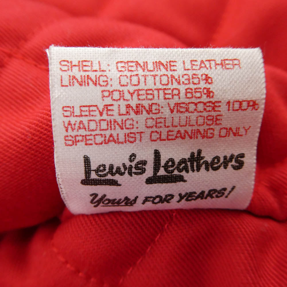 Lewis Leathers ルイスレザー イングランド製 REAL HIDE CYCLONE サイクロン ダブル ライダース レザー ジャケット ダークネイビー系 36【中古】