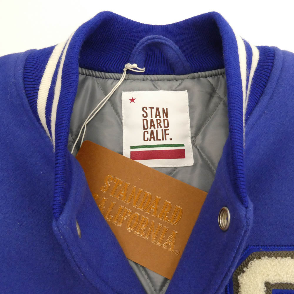 STANDARD CALIFORNIA スタンダードカリフォルニア 21AW SD Varsity Jacket バーシティ スタジャン ジャケット ブルー系 XL【中古】